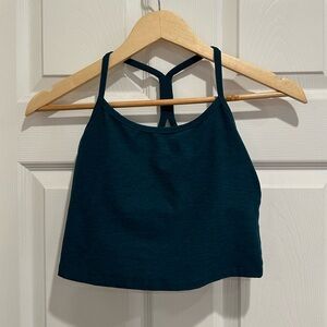 Beyond yoga spacedye slim racerback cropped tank size S in deep sea heather